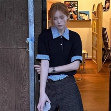 翻领短袖polo衫男潮牌夏季t恤韩版修身潮流2026新款百搭体恤上衣，男装T恤，四季星座505