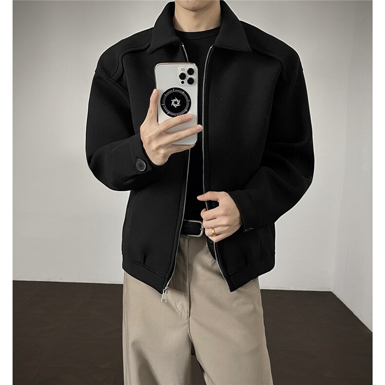 秋冬新款TR空气层拉链衫夹克外套A3641p68，男装夹克，四季星座1118-1
