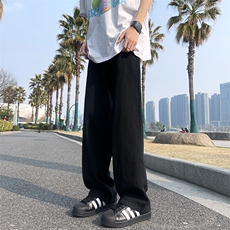 8XL-M特大码高级垂坠感休闲裤男薄款冰丝裤宽松直筒拖地裤K964P48，男装休闲裤，电商D206-1