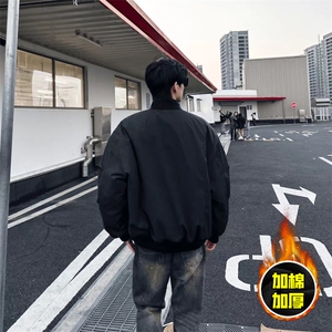 棉衣5W件现货冬季美拉德立领飞行夹克廓形高街棒球服加棉加厚外套图片