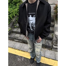 简约气质潮流ins时尚双面穿夹克百搭文艺流行原宿日系新款慵懒，男装夹克，星座601-1