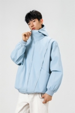可二开拉链装饰解构大码M-5XL夹克男聚酯纤维JK78092P69控108，男装夹克，星座227-7