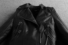 现货款一直做的款修身女款机车服皮外套女皮夹克1608332，女装短外套，艾青服饰
