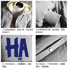 加厚加绒连帽衣男大码服男面包服男MY16258-P100网格挂拍，男装棉衣，电商A040A