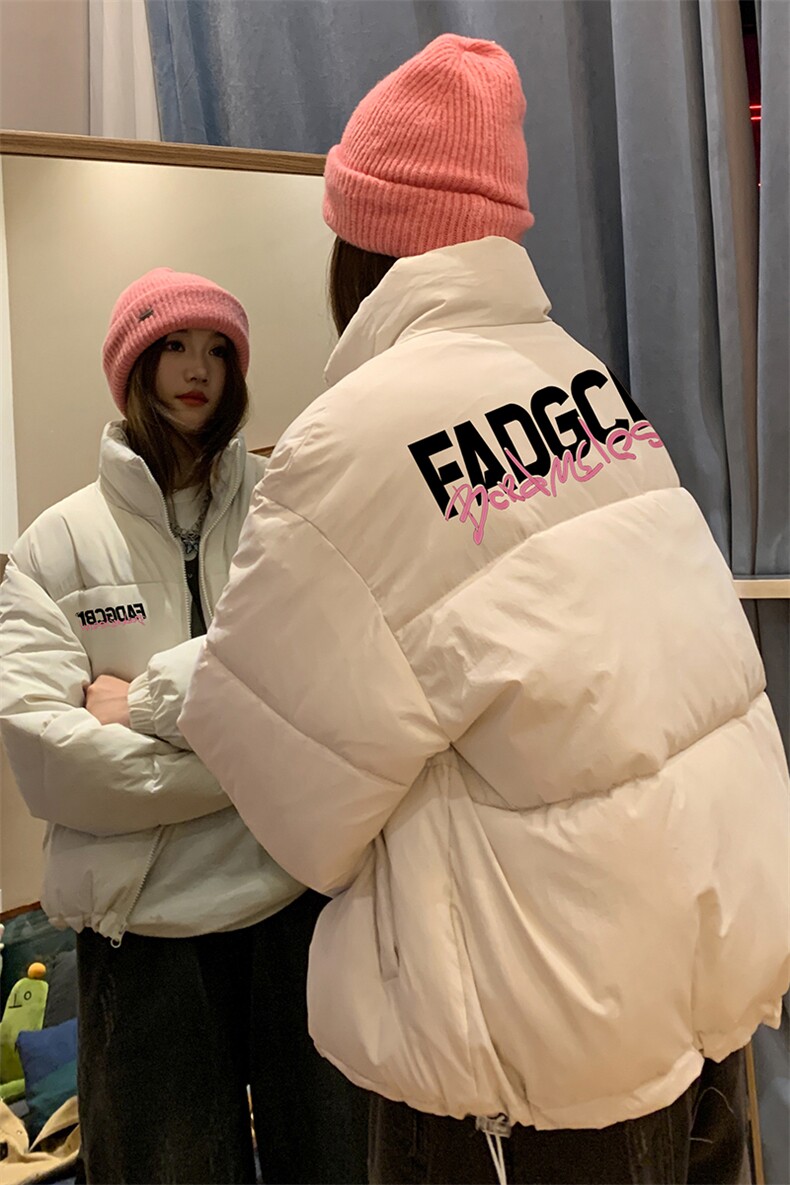中性风冬季情侣美式时尚百搭立领加厚棉服MY65003特批75控118,男装棉衣,电商A268