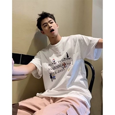 纯棉短袖t恤男女夏季小众海洋动物印花宽松显瘦百搭上衣TB5516，男装T恤，星座1116A（原606A-3）