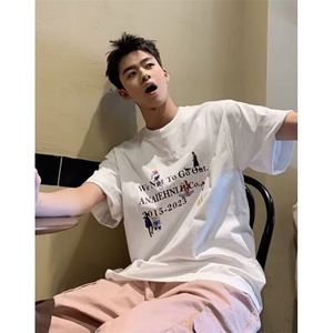 纯棉短袖t恤男女夏季小众海洋动物印花宽松显瘦百搭上衣 TB5516图片