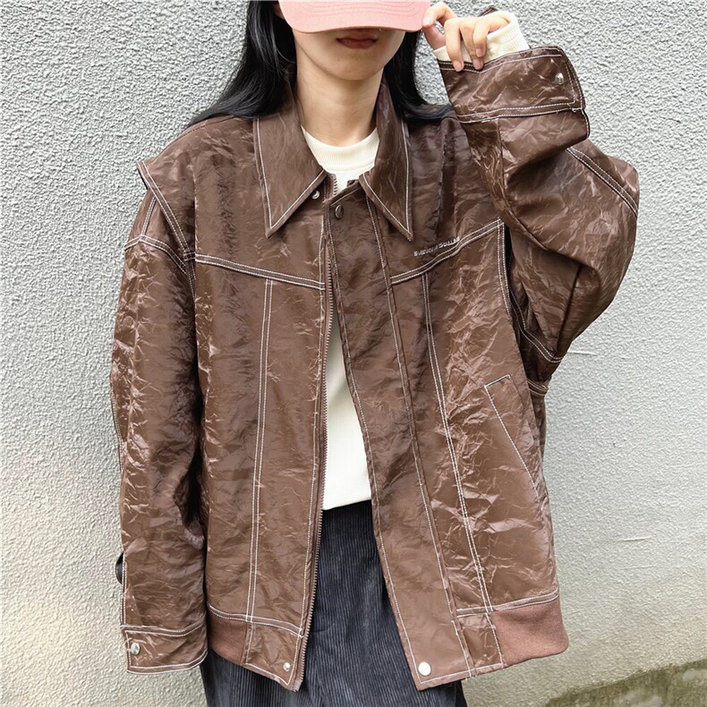 现货不缺货假两件水洗夹克百搭美式外套1209-1-JK17-P108，男装夹克，星座1209-1