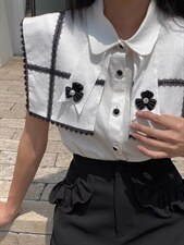 黑白小众设计感套装，女装职业装，GN