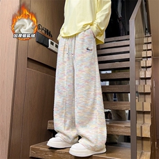 重磅500g刺绣腊肠狗大码保暖银狐绒彩虹裤男K5978J加绒-特P45控88，男装棉衣，电商A001