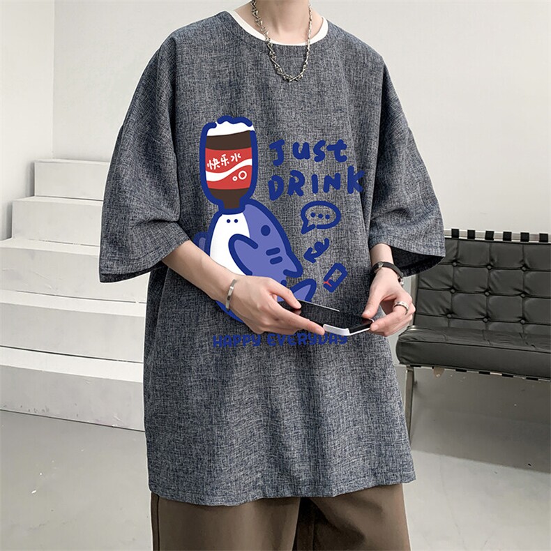 风复古亚麻短袖男棉麻t恤男半袖ZT71450-P35,男装T恤,电商A040