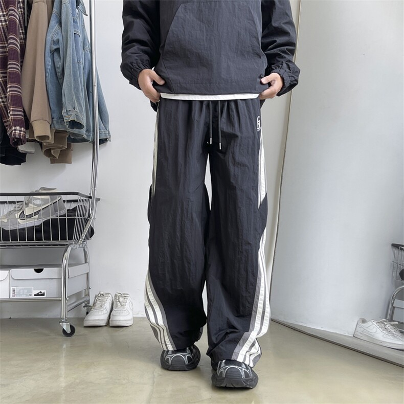 降落伞兵裤子男美式冲锋裤街舞阔腿裤速干潮牌工装裤Q1188-P43,男装工装外套,星座1008