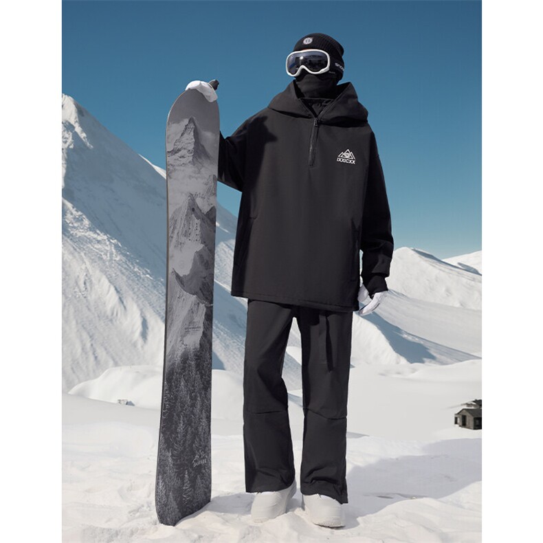 单板双板防水男兔耳朵银狐绒滑雪服衣裤套装M38+K1002J加绒-P200，男装休闲套装，电商A001-1