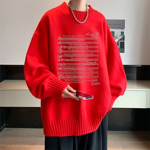 半高领毛衣男大码胖子针织衫毛线衣 M18428-P45 加绒款-P65图片
