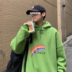 A040-WY2064-P40连帽卫衣男加肥加大码胖子棒球服外套，男装卫衣，电商A040