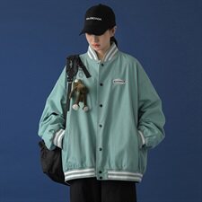 20年秋冬新款创意休闲盐系棒球服外套DS-B293-Y772-P85控115，男装夹克，电商A306