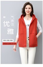 中老年女士马甲2024新款春秋薄款时尚大码外穿休闲无袖坎肩背心女，女装马甲，依倍林