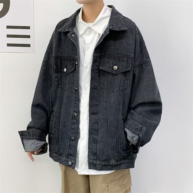 男秋季外套潮牌街头牛仔衬衫夹克JK527P50,男装夹克,星座1116-2