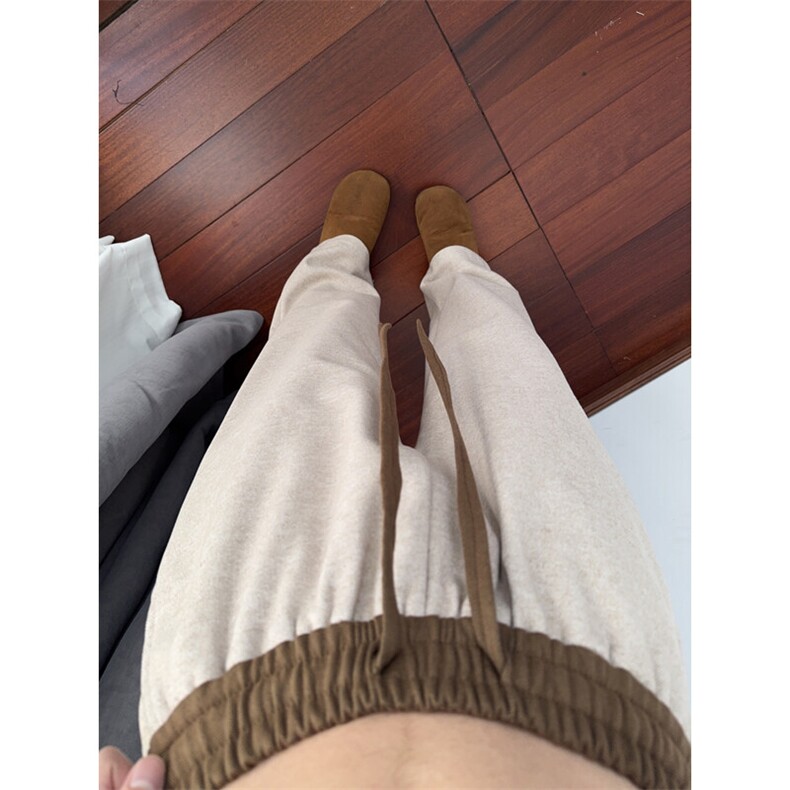 B221美式ins暗黑高品质加厚毛呢休闲裤LK24417-特P50控88,男装休闲裤,电商B221