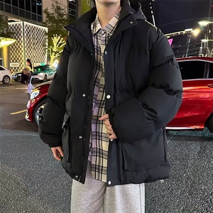 面包两面穿棉袄服男外套宽松潮牌2023服新款连帽冬季MF150-P89图片