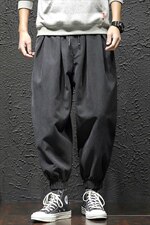 2021秋季新日系大码束脚宽松加肥加大九分休闲裤男K2010-P35，男装休闲裤，电商A001