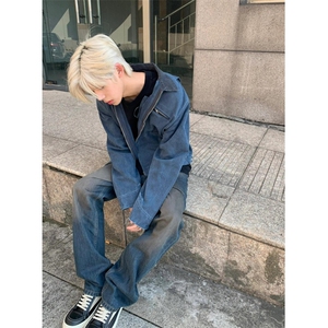 【有货】底特律工装外套男款潮牌高级感拼接夹克JK7704LL-特P68图片