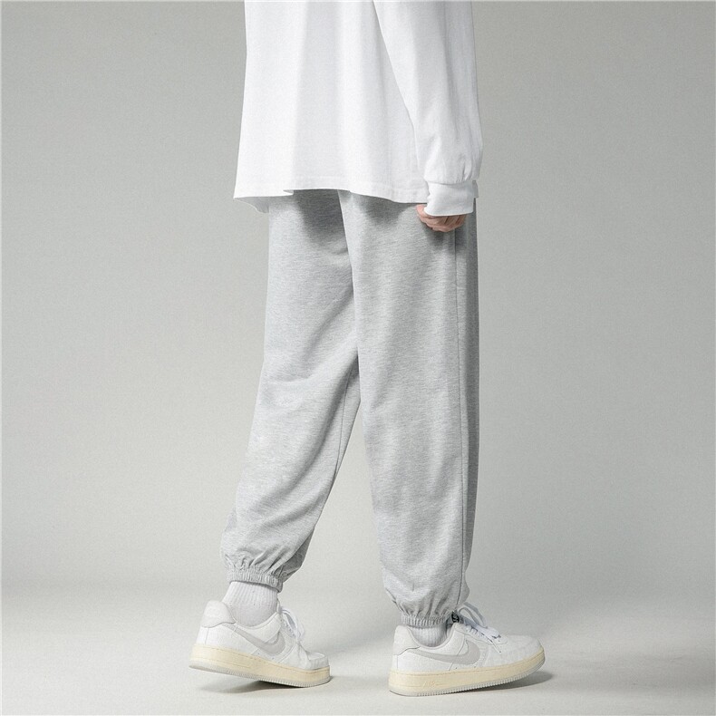 k750-p25现货港风中性大码卫裤束脚,男装休闲裤,星座116