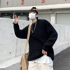 毛衣男2024秋冬新款重磅圆领宽松百搭简约男女款针织线衣7009/P42，男装针织衫/毛衣，星座506