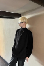 网图斜襟纽扣秋冬新款套头毛衣男痞帅高级感针织衫-A2251TP58，男装针织衫/毛衣，电商B241
