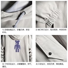 JK41242-P85纯棉连帽夹克男士大码工装夹克男网格，男装夹克，电商A040A