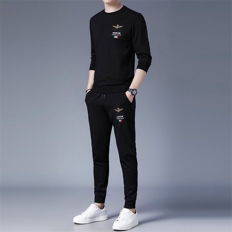ANT8037钱塘2020-3秋季新款时尚潮流男士套装休闲运动两件套P117,男装休闲套装,钱塘207-3