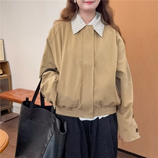 棒球服外套女短款小个子2025春季新款宽松休闲洋气高级感上衣夹克，男装夹克，星座506A