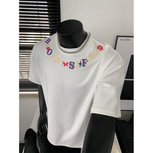 TX03LL-特P40 cleanfit字母圈短袖男款高级感小领口t恤图片