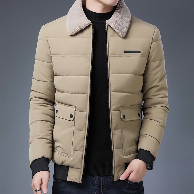 棉衣男冬季新款羽绒棉服韩版潮百搭棉袄翻领休闲加厚大码保暖外套,男装棉衣,电商B212（原钱塘6029）