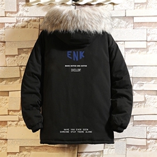 MM48120-P130冬季大毛领衣男士大码加厚袄男服砖墙挂拍，男装棉衣，电商A040A