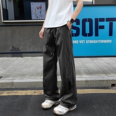 特批P27无差价夏季拉链顺滑宽松男凉感冰丝薄款休闲裤K5787，男装休闲裤，电商A001-1