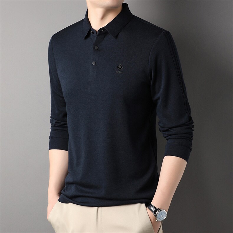 AG88159钱塘2020-3春季新款中年男士时尚休闲长袖T桖高品质P70,男装T恤,钱塘207-3