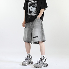 xz905-2-Z036#P45牛仔短裤，男装牛仔裤，星座905-2