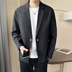 店主风~2025秋季新款牛仔磁吸扣设计西装外套K531/P88，男装西服套装，电商B331