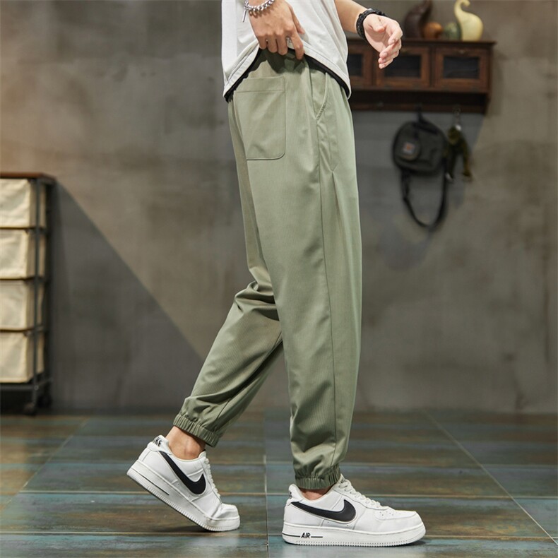 薄款运动裤男春夏季百搭阔腿卫裤宽松束脚休闲长裤子8006-P45,男装休闲裤,电商A178