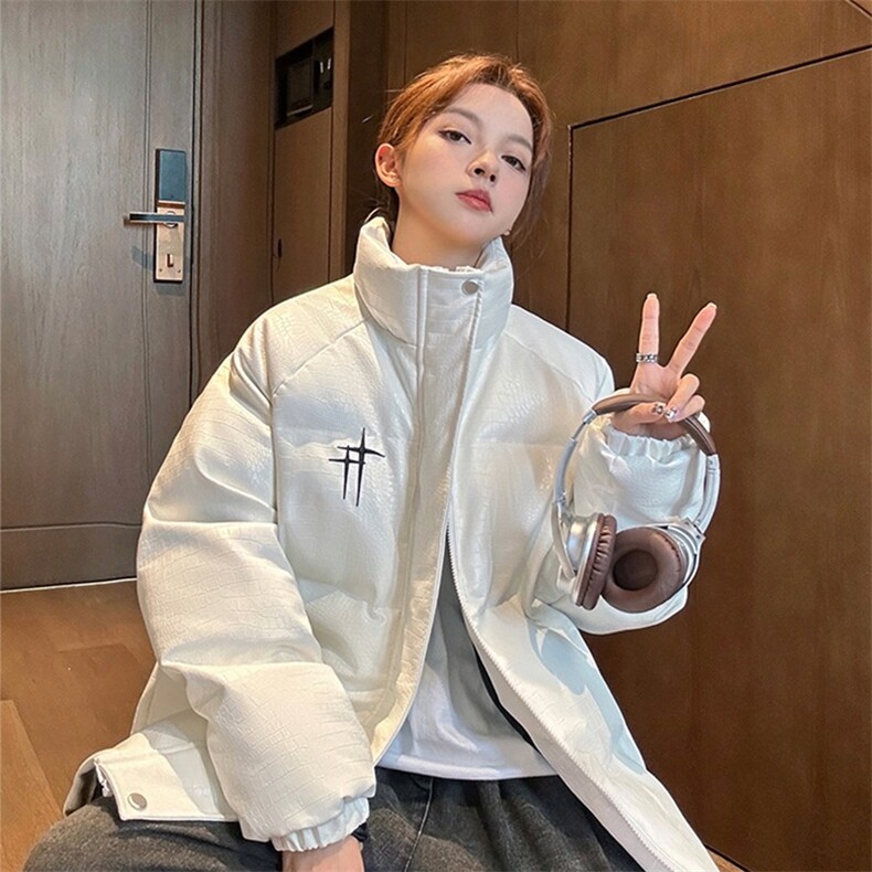 痞帅PU皮棉衣男新款冬加厚防风外套高级感羽绒棉服秋冬TTF521P86,男装棉衣,星座1013-5