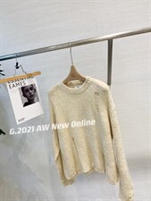 新款破洞毛衣现货，女装针织衫/毛衣，G