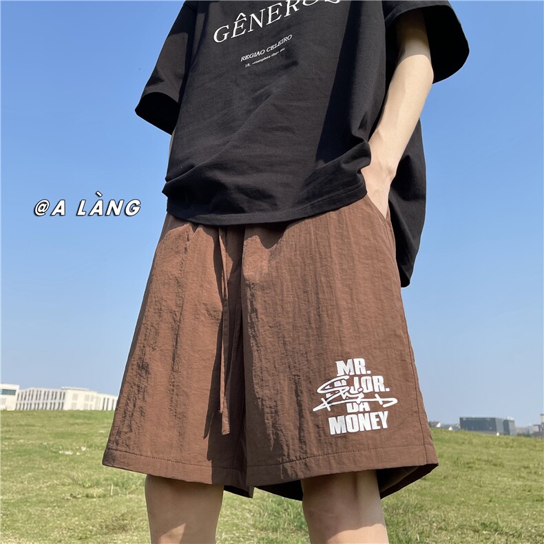 XZ612-K643-P35控49五色/夏季薄款沙滩裤速干裤彩色冰丝短裤,男装牛仔裤,星座612