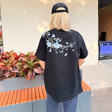 万针全刺绣解构设计260克重磅双纱纯棉高品质美式高街短袖T恤特35，男装T恤，电商A486-1