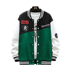 2023秋装新品青少年夹克运动棒球服加绒加厚百搭外套男2111-P65，男装夹克，电商A441-1