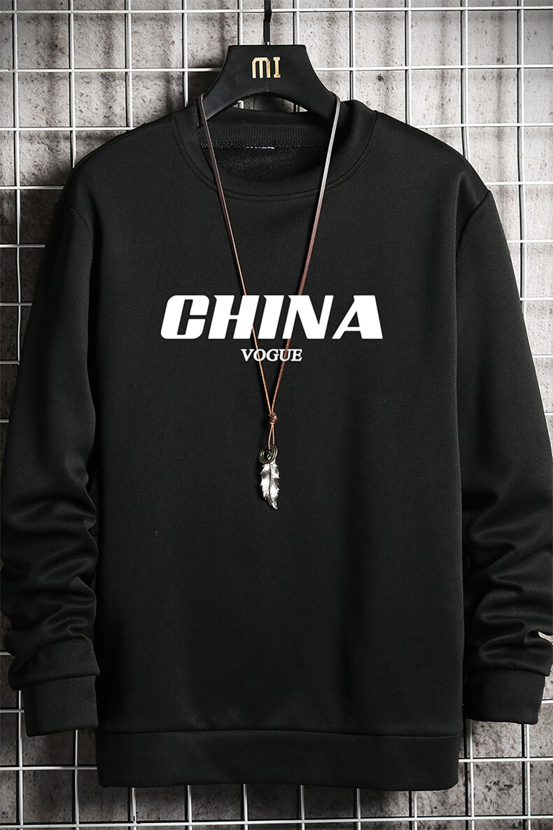 T4001-P25简约帅气百搭长袖t恤男大码胖子卫衣薄外套网格挂拍,男装卫衣,电商A040A