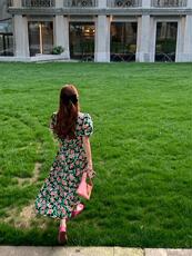 2023夏季新款时尚休闲气质温柔连衣裙，女装连衣裙，L·H·X