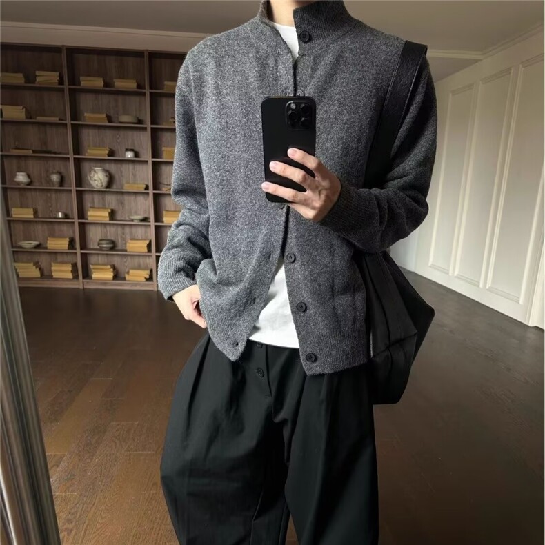 网图现货美式宽松潮流开衫毛衣男M05/P55,男装针织衫/毛衣,星座205-3