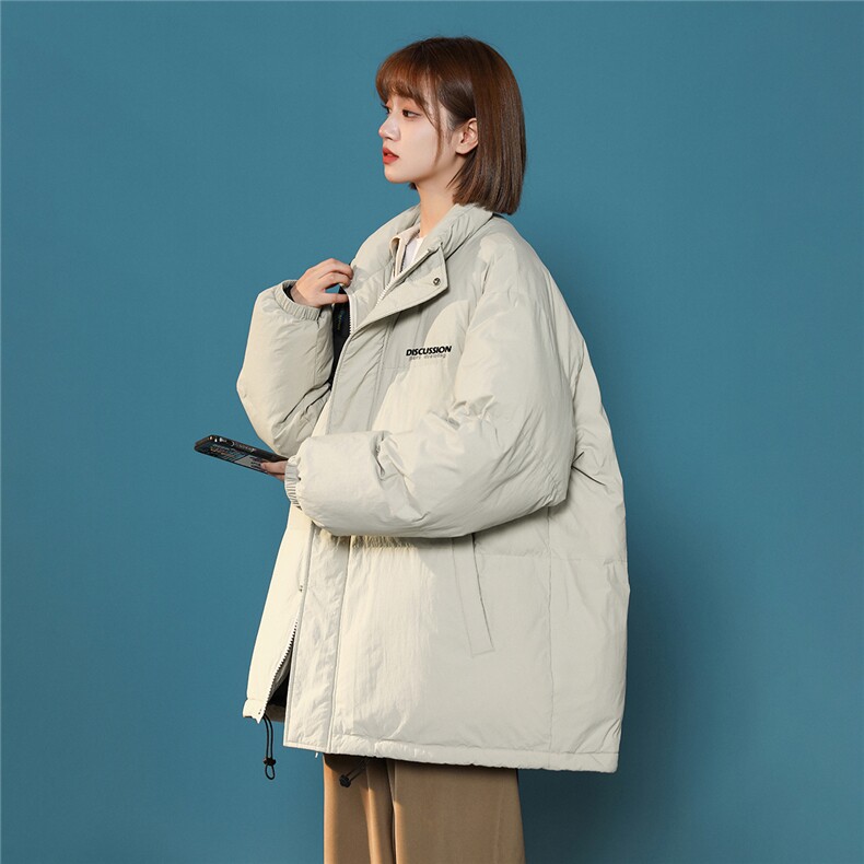 白鸭绒中性22冬季时尚潮流字母印花保暖立领羽绒服YR193P195控258,男装羽绒服,A247A