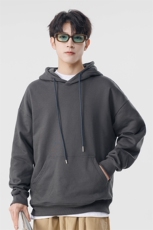纯色连帽卫衣潮牌宽松秋季新款日系复古长袖外套A436-DX222-P45，男装卫衣，电商A436
